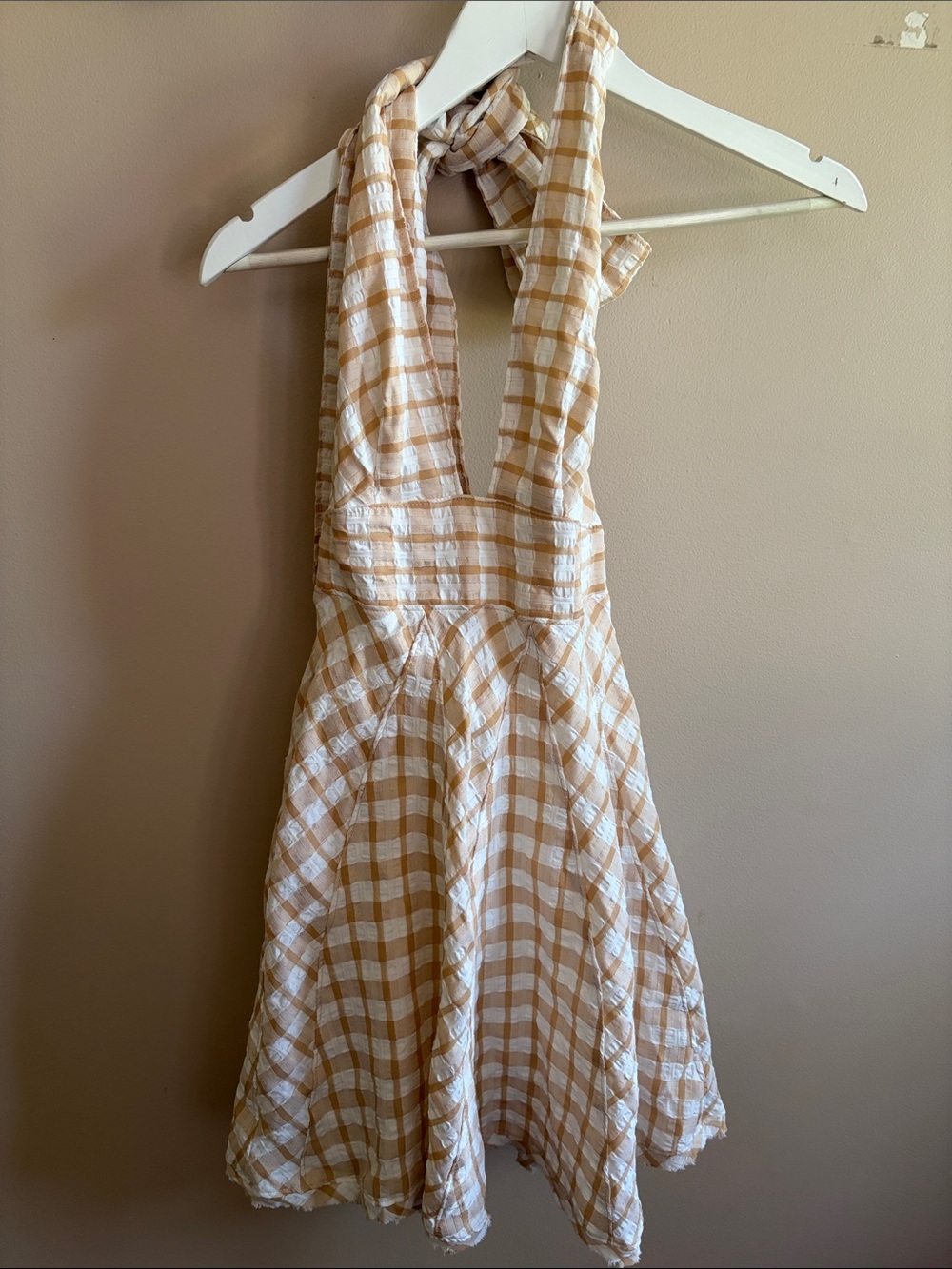free people halter mini dress size xs